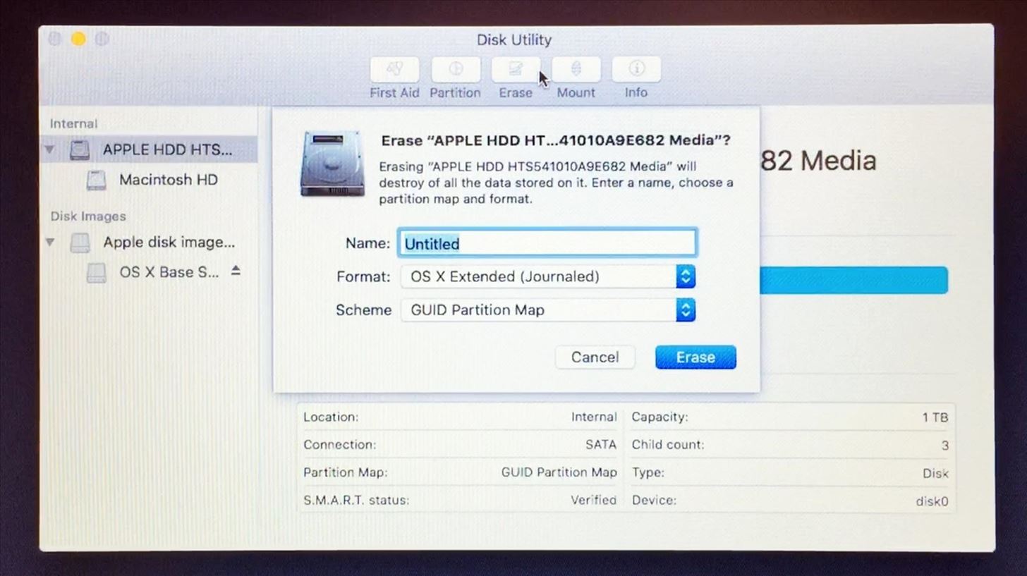 How To Erase My Hard Drive For Clean Install Mac